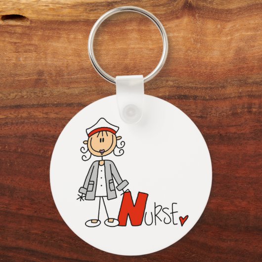 N is voor verpleegster sleutelhanger (Voorkant)