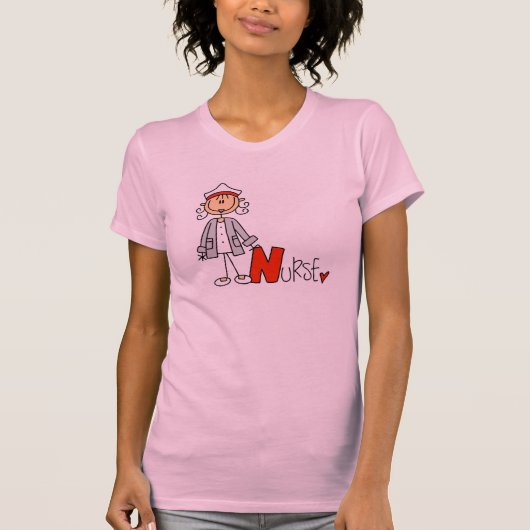 N is voor verpleegster t-shirt (Voorkant)