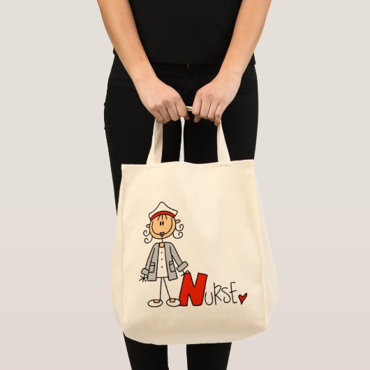 N is voor verpleegster tote bag (Voorkant (product))