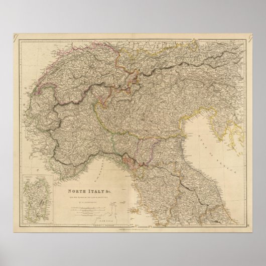 N Italië, Alps Poster (Voorkant)