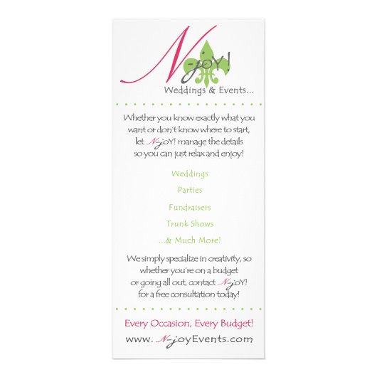 N-joY-rackkaart Reclamekaart (Voorkant)