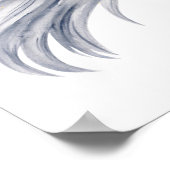 N letter gepersonaliseerde naam monogram met paard poster (Hoek)