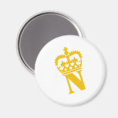 N - letter - naam magneet (Voorkant / Achterkant)