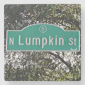 N Lumpkin Street Athens Georgia Marble Onderzetter (Voorkant)