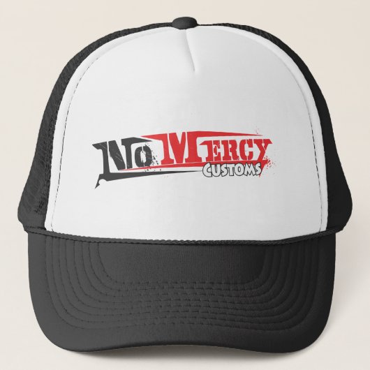 N.M.c. witte logo Trucker Pet (Voorkant)