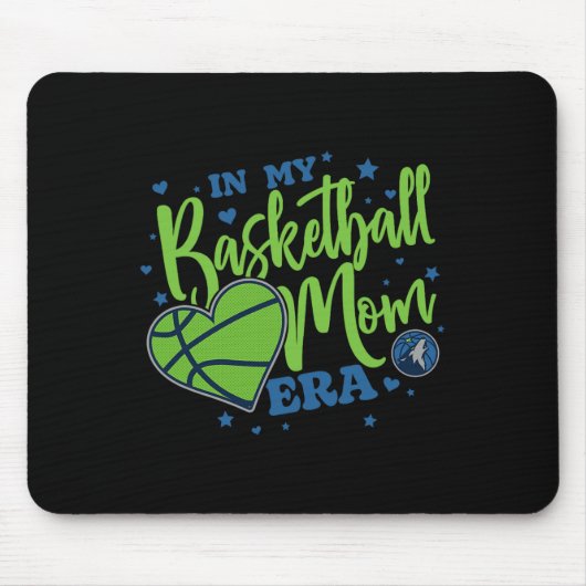 N Minnesota Timberwolves Mother's Day Sketll Mom E Muismat (Voorkant)