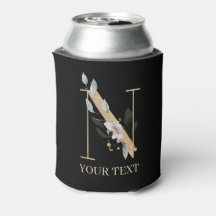 N Monogram Floral Aangepast