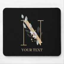 N Monogram Floral Aangepast