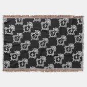 N Monogram Initiaal Drow Blanket Deken (Voorkant)