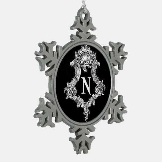 N Monogram Initiaal Ornament (Links)