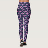 N monogram paarse leggings met patronen (Achterkant)