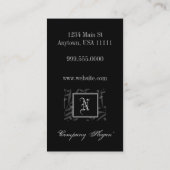 N Monogram Visitekaartje (Achterkant)