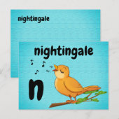 n - nachtelijke flash - kaart (Voorkant / Achterkant)