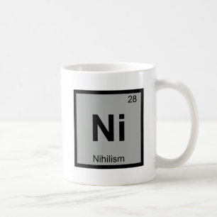 N - Nihilisme Filosofie Scheikunde Periodiek Syste Koffiemok