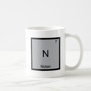 N - Nolan Grappig Chemie Element Symbool T-Shirt Koffiemok