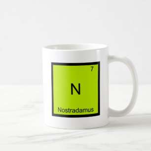 N - Nostradamus Grappige Chemie Element Symbool T- Koffiemok