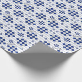 N November Waterverf Nautical Signal Flag Cadeaupapier (Hoek)