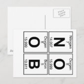 N-O-O-B (noob) - volledig Briefkaart (Voorkant / Achterkant)