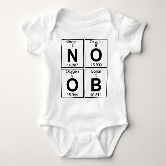N-O-O-B (noob) - volledig Romper (Voorkant)