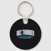 N Oklahoma City Thunder Sketll Americana  Sleutelhanger (Voorkant)