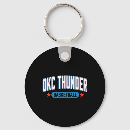 N Oklahoma City Thunder Sketll Americana  Sleutelhanger (Voorkant)