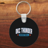 N Oklahoma City Thunder Sketll Americana  Sleutelhanger (Voorkant)