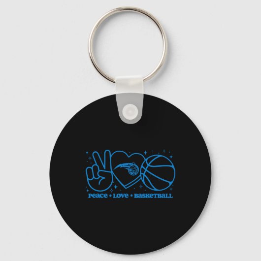 N Orlando Magic Vrede Liefde Sketll Sleutelhanger (Voorkant)