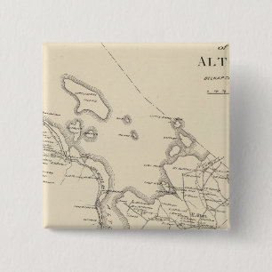 N pt Alton Vierkante Button 5,1 Cm