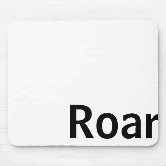 n "Roar" mousepad/wit Muismat (Voorkant)