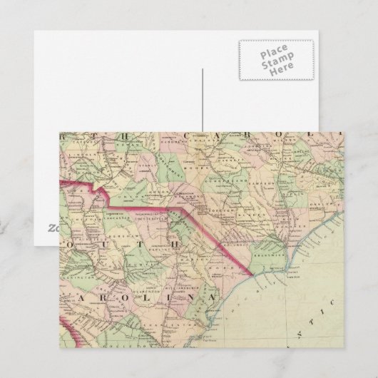 N & S Carolina 2 Briefkaart (Voorkant / Achterkant)