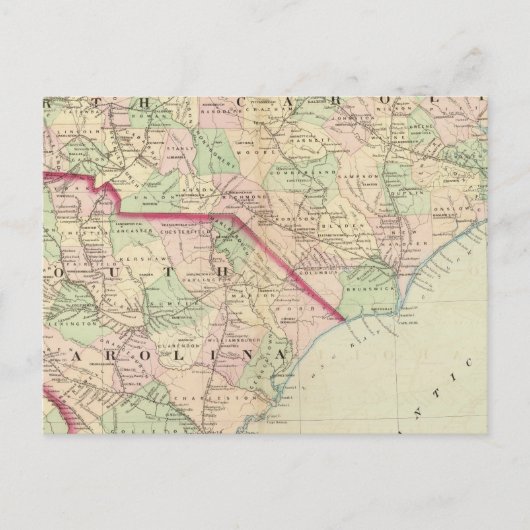 N & S Carolina 2 Briefkaart (Voorkant)