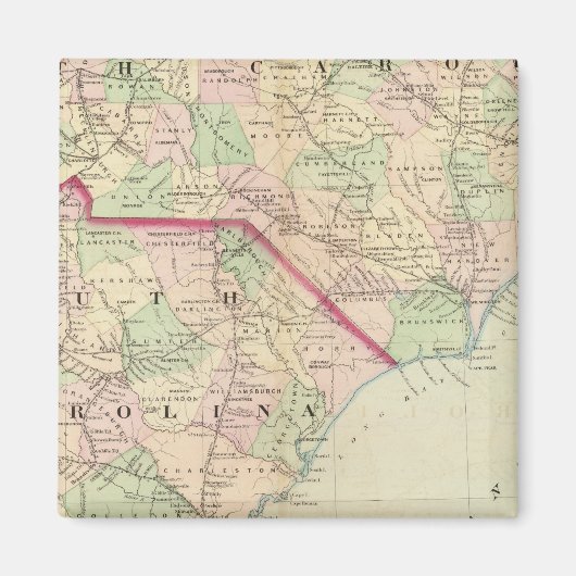 N & S Carolina 2 Magneet (Voorkant)