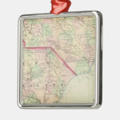 N & S Carolina 2 Metalen Ornament (Links)