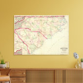 N & S Carolina 3 Canvas Afdruk (Insitu (Woonkamer))