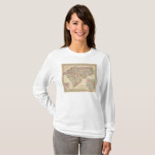N & S Carolina Map door Mitchell T-shirt (Voorkant volledig)