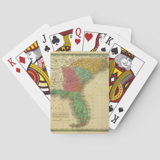 N. & S. Carolina. Pokerkaarten (Achterkant)