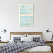 N, S Sternhimmel Celestial Atlas Map Canvas Afdruk (Insitu (Slaapkamer))
