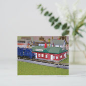 N Scale Model Train Village Briefkaart (Staand voorkant)