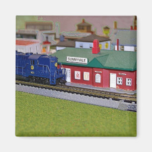 N Scale Model Train Village Magneet