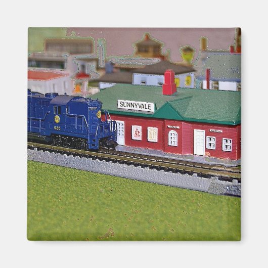 N Schaal Model Treindorp Magneet (Voorkant)