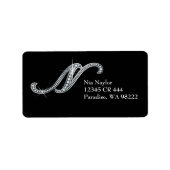 N Script "Diamond Bling"-label Etiket (Voorkant)