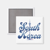 N Seoul Tower Zuid-Korea Magneet (Voorkant / Achterkant)