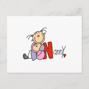 N staat voor Nanny Briefkaart