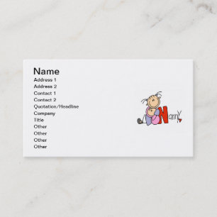 N staat voor Nanny Visitekaartje