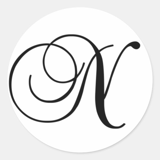 N-sticker Ronde Sticker (Voorkant)