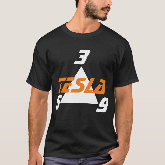 N Tesla 3, 6, 9 T-shirt (Voorkant)