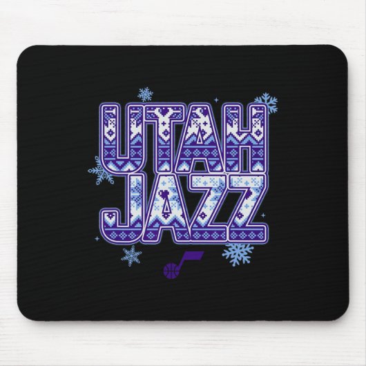 N Utah Jazz Kerstmis Horrortrui Muismat (Voorkant)