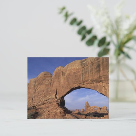 N.V., Utah, Arches National Park. Dubbele Arch Briefkaart (Staand voorkant)