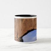 N.V., Utah, Arches National Park. Dubbele Arch Tweekleurige Koffiemok (Center)