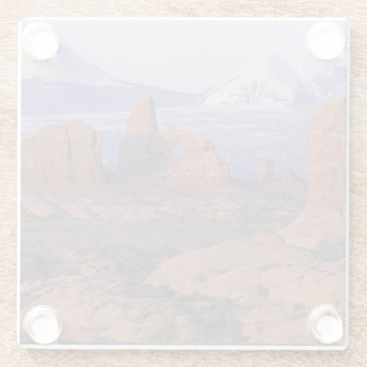 N.V., VS, Utah, nationaal park Arches Glazen Onderzetter (Achterkant)